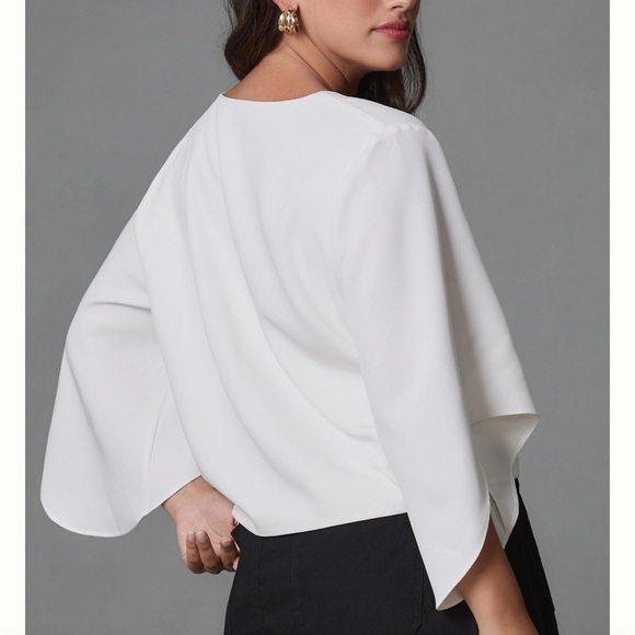 Anthropologie Mare Mare v neck cape blouse - Picture 6 of 8